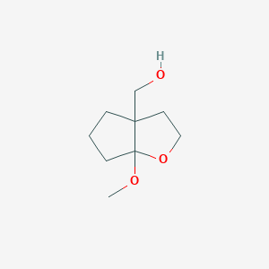 molecular formula C9H16O3 B2830670 {6a-methoxy-hexahydro-2H-cyclopenta[b]furan-3a-yl}methanol CAS No. 1823510-14-0