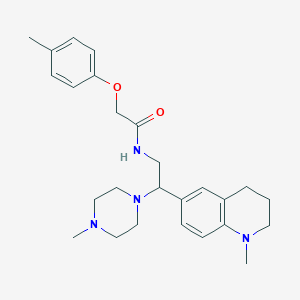 N-(2-(1-methyl-1,2,3,4-tetrahydroquinolin-6-yl)-2-(4-methylpiperazin-1-yl)ethyl)-2-(p-tolyloxy)acetamide