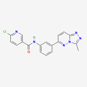 6-chloro-N-(3-(3-methyl-[1,2,4]triazolo[4,3-b]pyridazin-6-yl)phenyl)nicotinamide
