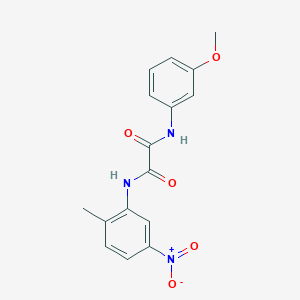molecular formula C16H15N3O5 B2830700 N1-(3-methoxyphenyl)-N2-(2-methyl-5-nitrophenyl)oxalamide CAS No. 899744-52-6