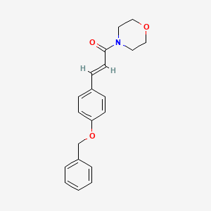 molecular formula C20H21NO3 B2830701 (E)-1-morpholin-4-yl-3-(4-phenylmethoxyphenyl)prop-2-en-1-one CAS No. 464907-66-2