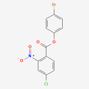molecular formula C13H7BrClNO4 B2830711 4-Bromophenyl 4-chloro-2-nitrobenzoate CAS No. 300697-82-9