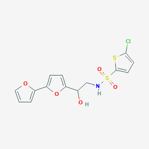 N-(2-{[2,2'-bifuran]-5-yl}-2-hydroxyethyl)-5-chlorothiophene-2-sulfonamide