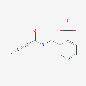 N-Methyl-N-[[2-(trifluoromethyl)phenyl]methyl]but-2-ynamide