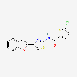 N-[4-(1-benzofuran-2-yl)-1,3-thiazol-2-yl]-5-chlorothiophene-2-carboxamide