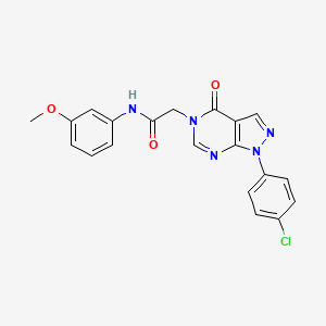 2-[1-(4-chlorophenyl)-4-oxopyrazolo[3,4-d]pyrimidin-5-yl]-N-(3-methoxyphenyl)acetamide