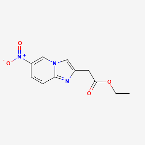 Ethyl 2-(6-nitroimidazo[1,2-a]pyridin-2-yl)acetate