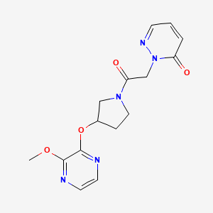 2-(2-(3-((3-methoxypyrazin-2-yl)oxy)pyrrolidin-1-yl)-2-oxoethyl)pyridazin-3(2H)-one