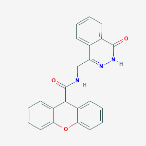 N-[(4-oxo-3H-phthalazin-1-yl)methyl]-9H-xanthene-9-carboxamide