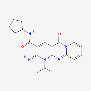 N-cyclopentyl-2-imino-1-isopropyl-10-methyl-5-oxo-2,5-dihydro-1H-dipyrido[1,2-a:2',3'-d]pyrimidine-3-carboxamide