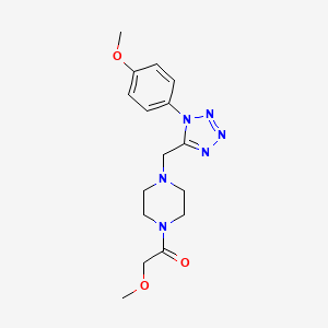2-methoxy-1-(4-((1-(4-methoxyphenyl)-1H-tetrazol-5-yl)methyl)piperazin-1-yl)ethanone