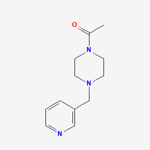 molecular formula C12H17N3O B2830801 1-(4-(Pyridin-3-ylmethyl)piperazin-1-yl)ethan-1-one CAS No. 76851-54-2