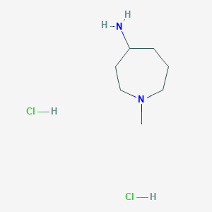 molecular formula C7H18Cl2N2 B2830809 1-Methylazepan-4-amine dihydrochloride CAS No. 2137729-12-3