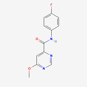 molecular formula C12H10FN3O2 B2830812 N-(4-fluorophenyl)-6-methoxypyrimidine-4-carboxamide CAS No. 2034361-76-5