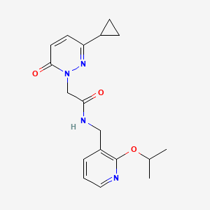 2-(3-cyclopropyl-6-oxopyridazin-1(6H)-yl)-N-((2-isopropoxypyridin-3-yl)methyl)acetamide