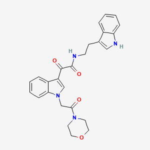 N-(2-(1H-indol-3-yl)ethyl)-2-(1-(2-morpholino-2-oxoethyl)-1H-indol-3-yl)-2-oxoacetamide