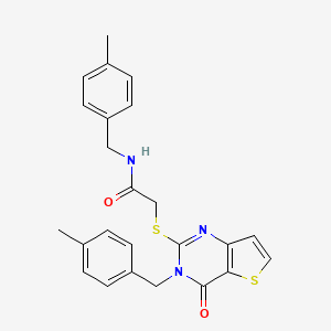 N-(4-methylbenzyl)-2-((3-(4-methylbenzyl)-4-oxo-3,4-dihydrothieno[3,2-d]pyrimidin-2-yl)thio)acetamide