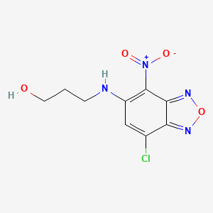 3-[(7-Chloro-4-nitro-2,1,3-benzoxadiazol-5-yl)amino]propan-1-ol