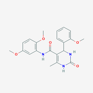 N-(2,5-dimethoxyphenyl)-4-(2-methoxyphenyl)-6-methyl-2-oxo-1,2,3,4-tetrahydropyrimidine-5-carboxamide