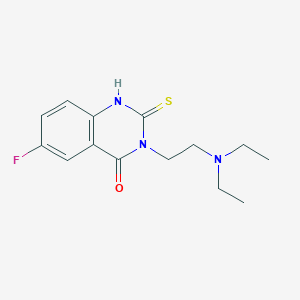 3-(2-(diethylamino)ethyl)-6-fluoro-2-thioxo-2,3-dihydroquinazolin-4(1H)-one