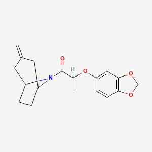 2-(benzo[d][1,3]dioxol-5-yloxy)-1-((1R,5S)-3-methylene-8-azabicyclo[3.2.1]octan-8-yl)propan-1-one