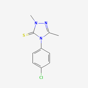 4-(4-chlorophenyl)-2,5-dimethyl-2,4-dihydro-3H-1,2,4-triazole-3-thione