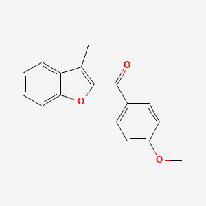 molecular formula C17H14O3 B2830962 (4-Methoxyphenyl)(3-methyl-1-benzofuran-2-yl)methanone CAS No. 32730-15-7