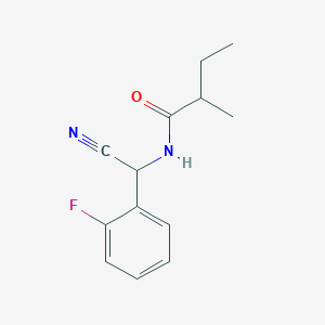 molecular formula C13H15FN2O B2830963 N-[cyano(2-fluorophenyl)methyl]-2-methylbutanamide CAS No. 1355730-26-5