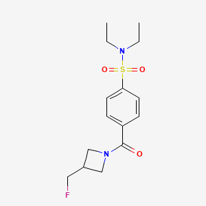 N,N-diethyl-4-(3-(fluoromethyl)azetidine-1-carbonyl)benzenesulfonamide