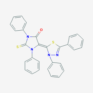 5-(3,5-diphenyl-1,3,4-thiadiazol-2(3H)-ylidene)-1,3-diphenyl-2-thioxo-4-imidazolidinone