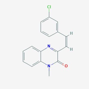 (Z)-3-(3-chlorostyryl)-1-methylquinoxalin-2(1H)-one