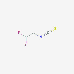 molecular formula C3H3F2NS B2830997 1,1-Difluoro-2-isothiocyanatoethane CAS No. 675-37-6