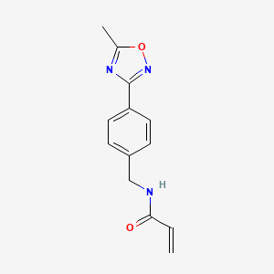 N-[[4-(5-Methyl-1,2,4-oxadiazol-3-yl)phenyl]methyl]prop-2-enamide