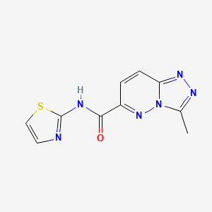 3-Methyl-N-(1,3-thiazol-2-yl)-[1,2,4]triazolo[4,3-b]pyridazine-6-carboxamide