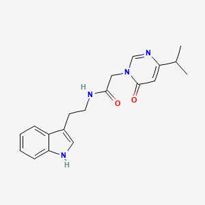 N-(2-(1H-indol-3-yl)ethyl)-2-(4-isopropyl-6-oxopyrimidin-1(6H)-yl)acetamide
