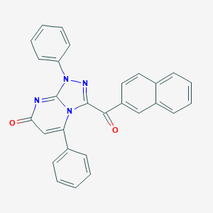 molecular formula C28H18N4O2 B283103 3-(2-naphthoyl)-1,5-diphenyl[1,2,4]triazolo[4,3-a]pyrimidin-7(1H)-one 