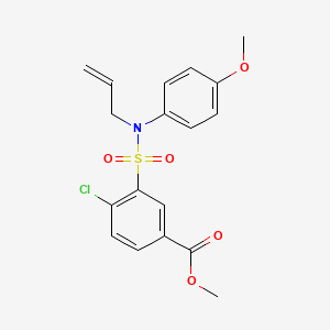 Methyl 4-chloro-3-[(4-methoxyphenyl)(prop-2-en-1-yl)sulfamoyl]benzoate