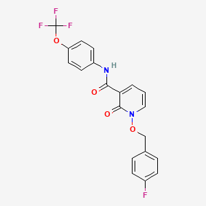 1-((4-fluorobenzyl)oxy)-2-oxo-N-(4-(trifluoromethoxy)phenyl)-1,2-dihydropyridine-3-carboxamide