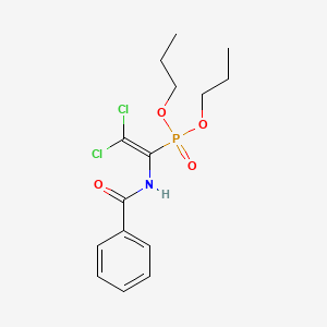N-(2,2-dichloro-1-dipropoxyphosphorylethenyl)benzamide