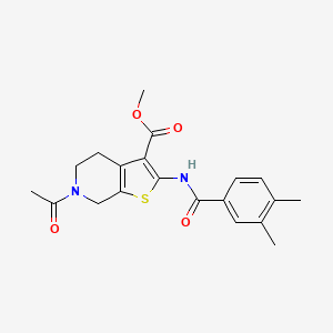 Methyl 6-acetyl-2-(3,4-dimethylbenzamido)-4,5,6,7-tetrahydrothieno[2,3-c]pyridine-3-carboxylate