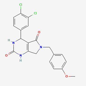 4-(3,4-dichlorophenyl)-6-(4-methoxybenzyl)-3,4,6,7-tetrahydro-1H-pyrrolo[3,4-d]pyrimidine-2,5-dione