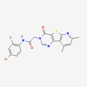 N-(4-bromo-2-fluorophenyl)-2-(7,9-dimethyl-4-oxopyrido[3',2':4,5]thieno[3,2-d]pyrimidin-3(4H)-yl)acetamide