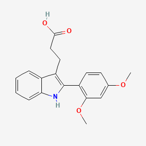 molecular formula C19H19NO4 B2831074 3-[2-(2,4-dimethoxyphenyl)-1H-indol-3-yl]propanoic acid CAS No. 926259-58-7
