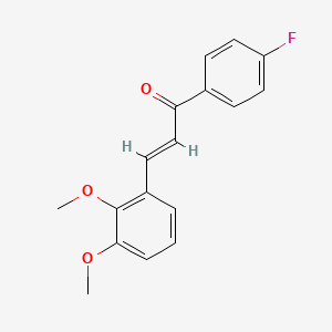molecular formula C17H15FO3 B2831075 (2E)-3-(2,3-dimethoxyphenyl)-1-(4-fluorophenyl)prop-2-en-1-one CAS No. 1346457-86-0