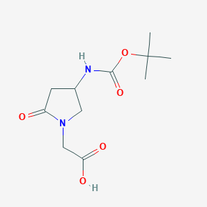 4-(Boc-amino)-2-oxopyrrolidine-1-acetic Acid