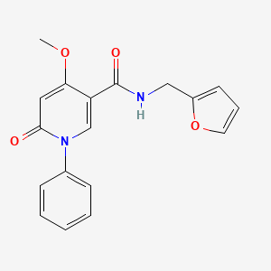 N-(furan-2-ylmethyl)-4-methoxy-6-oxo-1-phenyl-1,6-dihydropyridine-3-carboxamide