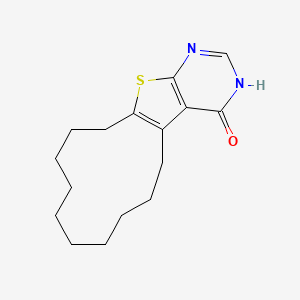 5,6,7,8,9,10,11,12,13,14-decahydrocyclododeca[4,5]thieno[2,3-d]pyrimidin-4(3H)-one