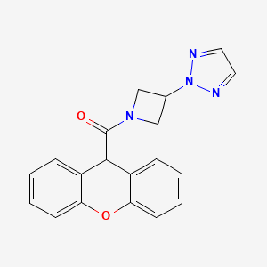 (3-(2H-1,2,3-triazol-2-yl)azetidin-1-yl)(9H-xanthen-9-yl)methanone