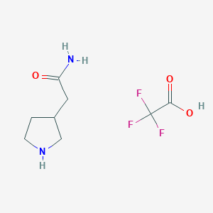 2-(Pyrrolidin-3-yl)acetamide,trifluoroacetic acid
