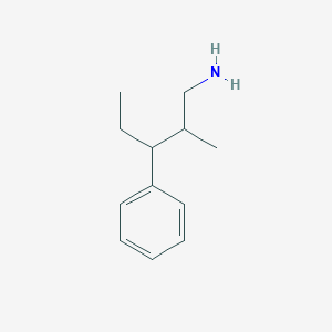 molecular formula C12H19N B2831127 2-Methyl-3-phenylpentan-1-amine CAS No. 1782511-65-2
